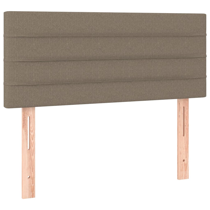 vidaXL tópszínű szövet rugós ágy matraccal 80 x 200 cm