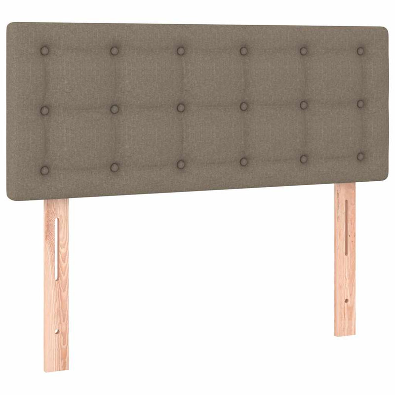 vidaXL tópszínű szövet rugós ágy matraccal 80 x 200 cm