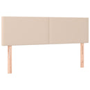 vidaXL cappuccino színű műbőr rugós ágy matraccal 140 x 190 cm