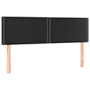 vidaXL fekete műbőr rugós ágy matraccal 140 x 190 cm