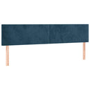 vidaXL sötétkék bársony rugós ágy matraccal 200x200 cm