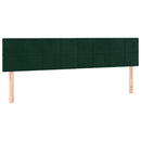 vidaXL sötétzöld bársony rugós ágy matraccal 160x200 cm