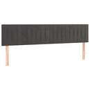 vidaXL sötétszürke bársony rugós ágy matraccal 200x200 cm