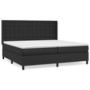 vidaXL fehér műbőr rugós ágy matraccal 200 x 200 cm
