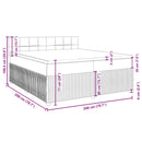 vidaXL sötétszürke bársony rugós ágy matraccal 80 x 200 cm