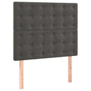 vidaXL sötétszürke bársony rugós ágy matraccal 90 x 200 cm
