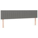 vidaXL sötétszürke szövet rugós és LED-es ágy matraccal 160x200 cm