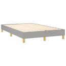 vidaXL világosszürke szövet rugós és LED-es ágy matraccal 120 x 200 cm