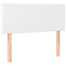 vidaXL fehér műbőr rugós ágy matraccal és LED-del 90x190 cm