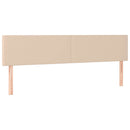 vidaXL cappuccino színű műbőr rugós ágy matraccal és LED-del 180x200cm