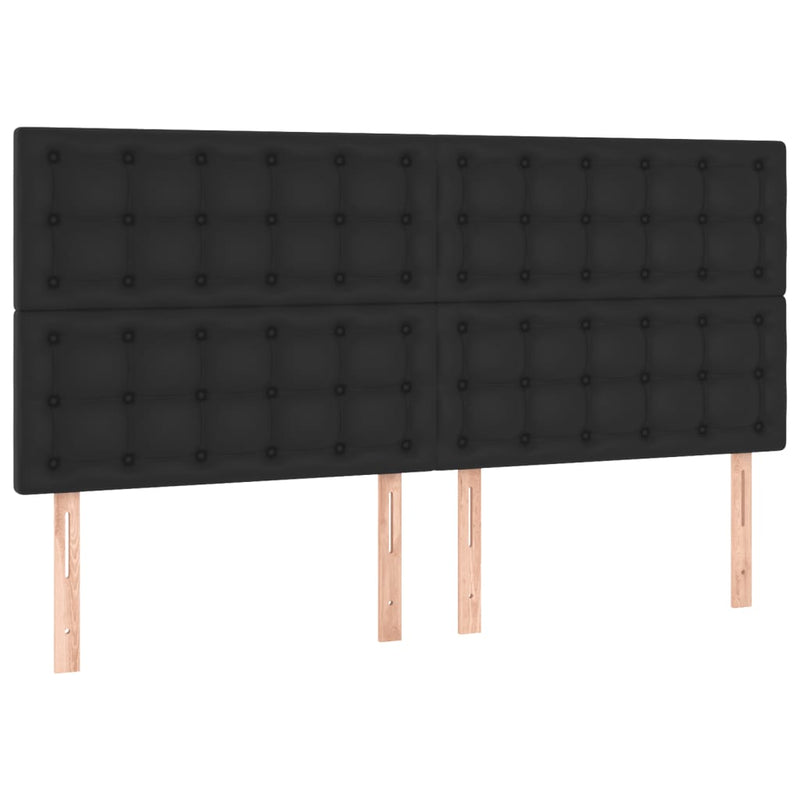 vidaXL fehér műbőr rugós ágy matraccal és LED-del 180x200 cm