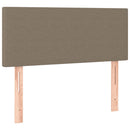 vidaXL tópszínű szövet rugós ágy matraccal 80 x 200 cm