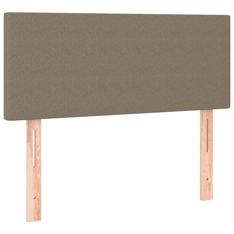 vidaXL tópszínű szövet rugós ágy matraccal 80 x 200 cm