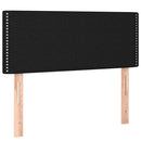 vidaXL fekete szövet rugós ágy matraccal 90x190 cm