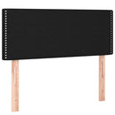 vidaXL fekete szövet rugós ágy matraccal 90x200 cm