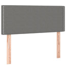 vidaXL sötétszürke szövet rugós ágy matraccal 100 x 200 cm