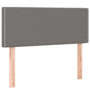 vidaXL sötétszürke szövet rugós ágy matraccal 100 x 200 cm
