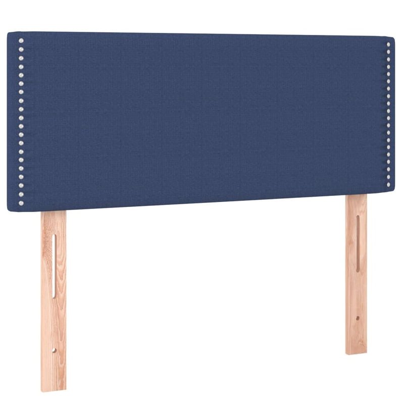 vidaXL kék szövet rugós ágy matraccal 100 x 200 cm