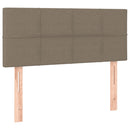 vidaXL tópszínű szövet rugós ágy matraccal 100 x 200 cm