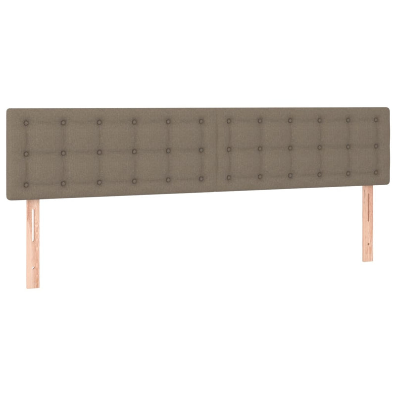 vidaXL tópszínű szövet rugós ágy matraccal 160 x 200 cm