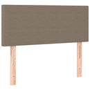 vidaXL tópszínű szövet rugós ágy matraccal 100 x 200 cm