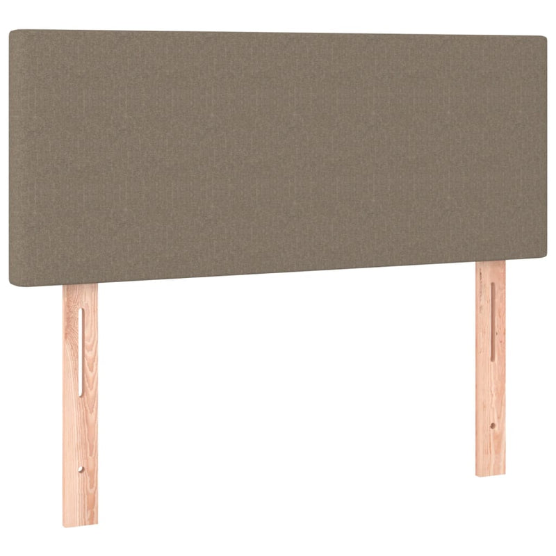 vidaXL tópszínű szövet rugós ágy matraccal 100 x 200 cm