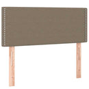 vidaXL tópszínű szövet rugós ágy matraccal 90 x 200 cm