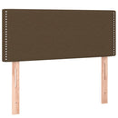 vidaXL sötétbarna szövet rugós ágy matraccal 100 x 200 cm