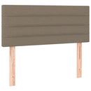 vidaXL tópszínű szövet rugós ágy matraccal 90 x 200 cm