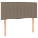 vidaXL tópszínű szövet rugós ágy matraccal 100 x 200 cm