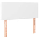 vidaXL fehér műbőr rugós ágy matraccal 100 x 200 cm