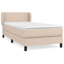 vidaXL cappuccino színű műbőr rugós ágy matraccal 100 x 200 cm