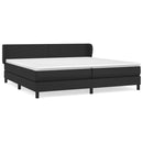 vidaXL fehér műbőr rugós ágy matraccal 200 x 200 cm