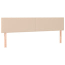 vidaXL cappuccino színű műbőr rugós ágy matraccal 200 x 200 cm