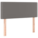 vidaXL szürke műbőr rugós ágy matraccal 100 x 200 cm