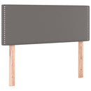 vidaXL szürke műbőr rugós ágy matraccal 100 x 200 cm