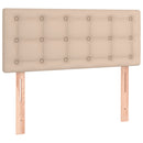 vidaXL cappuccino színű műbőr rugós ágy matraccal 80 x 200 cm