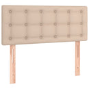 vidaXL cappuccino színű műbőr rugós ágy matraccal 100 x 200 cm