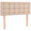 vidaXL cappuccino színű műbőr rugós ágy matraccal 100 x 200 cm