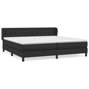 vidaXL fehér műbőr rugós ágy matraccal 200 x 200 cm