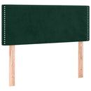 vidaXL sötétzöld bársony rugós ágy matraccal 80 x 200 cm