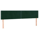 vidaXL sötétzöld bársony rugós ágy matraccal 200x200 cm