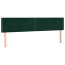 vidaXL sötétzöld bársony rugós ágy matraccal 200x200 cm
