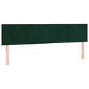 vidaXL sötétzöld bársony rugós ágy matraccal 160x200 cm
