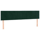 vidaXL sötétzöld bársony rugós ágy matraccal 200x200 cm