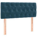 vidaXL sötétkék bársony rugós ágy matraccal 100 x 200 cm