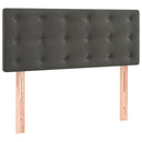 vidaXL sötétszürke bársony rugós ágy matraccal 80 x 200 cm