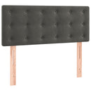vidaXL sötétszürke bársony rugós ágy matraccal 90x190 cm