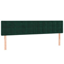 vidaXL sötétzöld bársony rugós ágy matraccal 180x200 cm