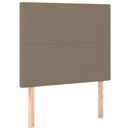 vidaXL tópszínű szövet rugós ágy matraccal 100 x 200 cm